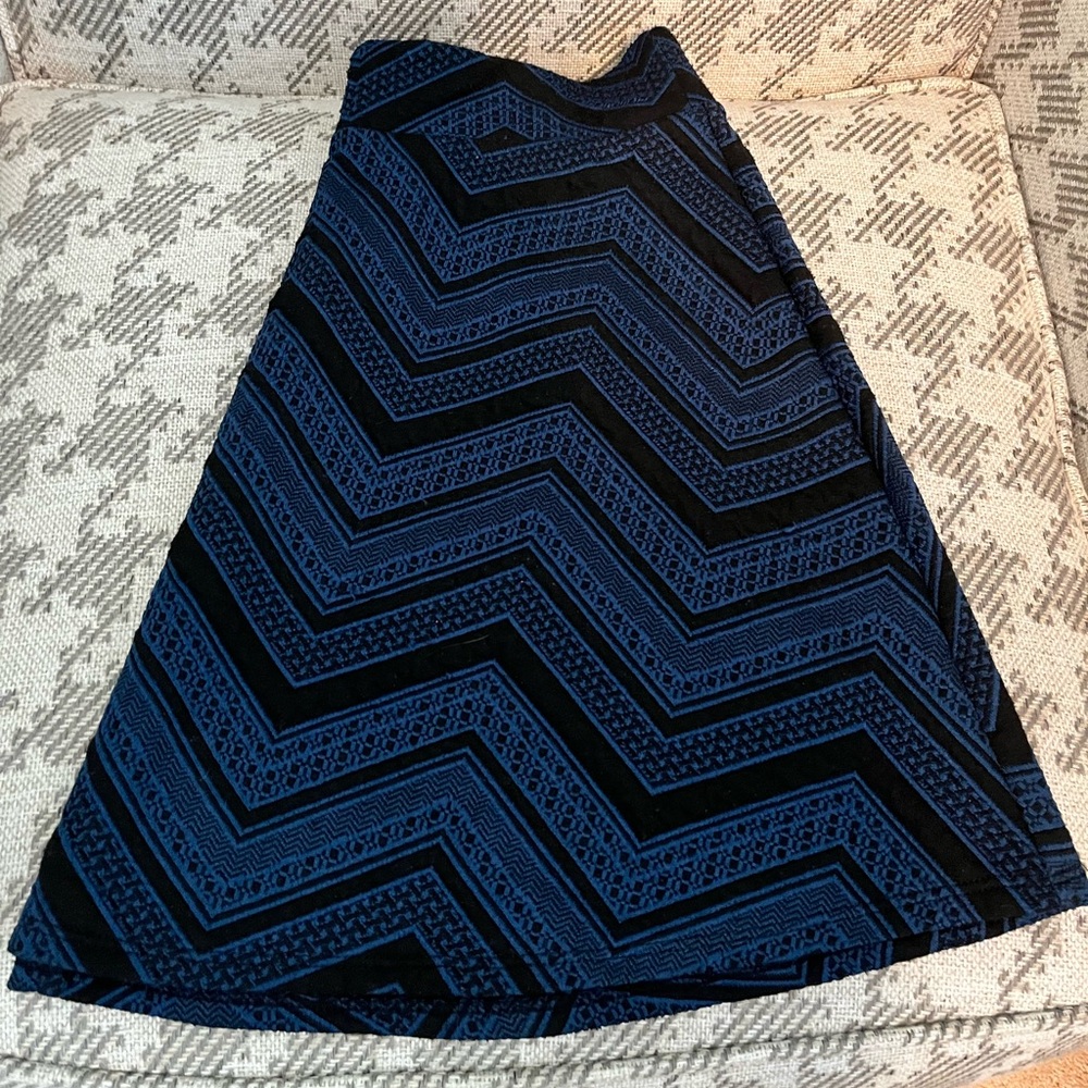 Chevron print skater skirt